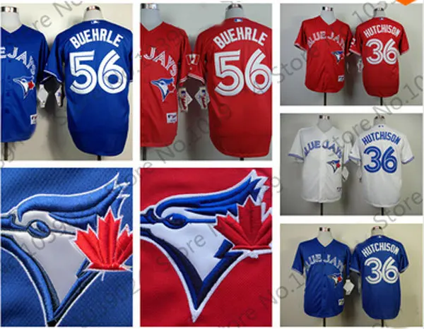 white and red blue jays jersey