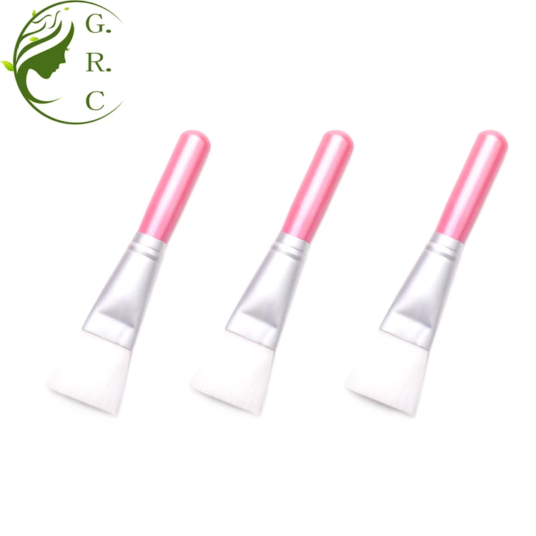 Skincare Custom-Logo-Face Mask -Brushes Single Private Label Black White Pink Single Mini Facial Clay Mask Brush