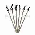 High Strength Titanium Tent Peg Outdoor Tent Poles Camping Tent Stakes 5PCS lot Free Shipping
