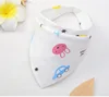 Cute Cartoon Printed Triangle Towel Unisex Cotton Baby Drool Bibs