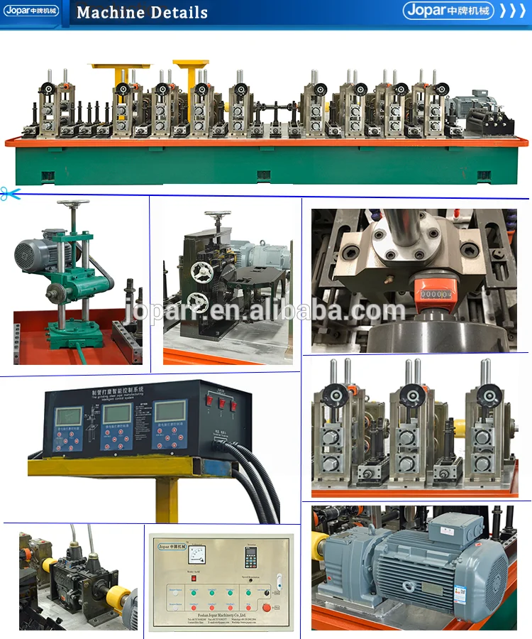 High Precision Round / Square Stainless Steel Pipe Making Machine Welding Tube Mill