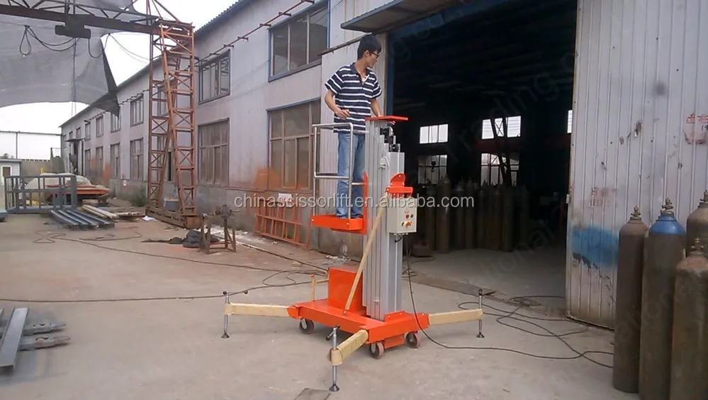 Portable Light Weight Man Lifts Single Man Lift Manual Man Lift For