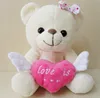 Valentine gift cheap plush LED light teddy bear toy with heart fashion custom lovely soft stuffed plush LED teddy bear