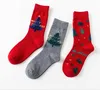 Christmas red socks cotton women socks with Christmas them sock