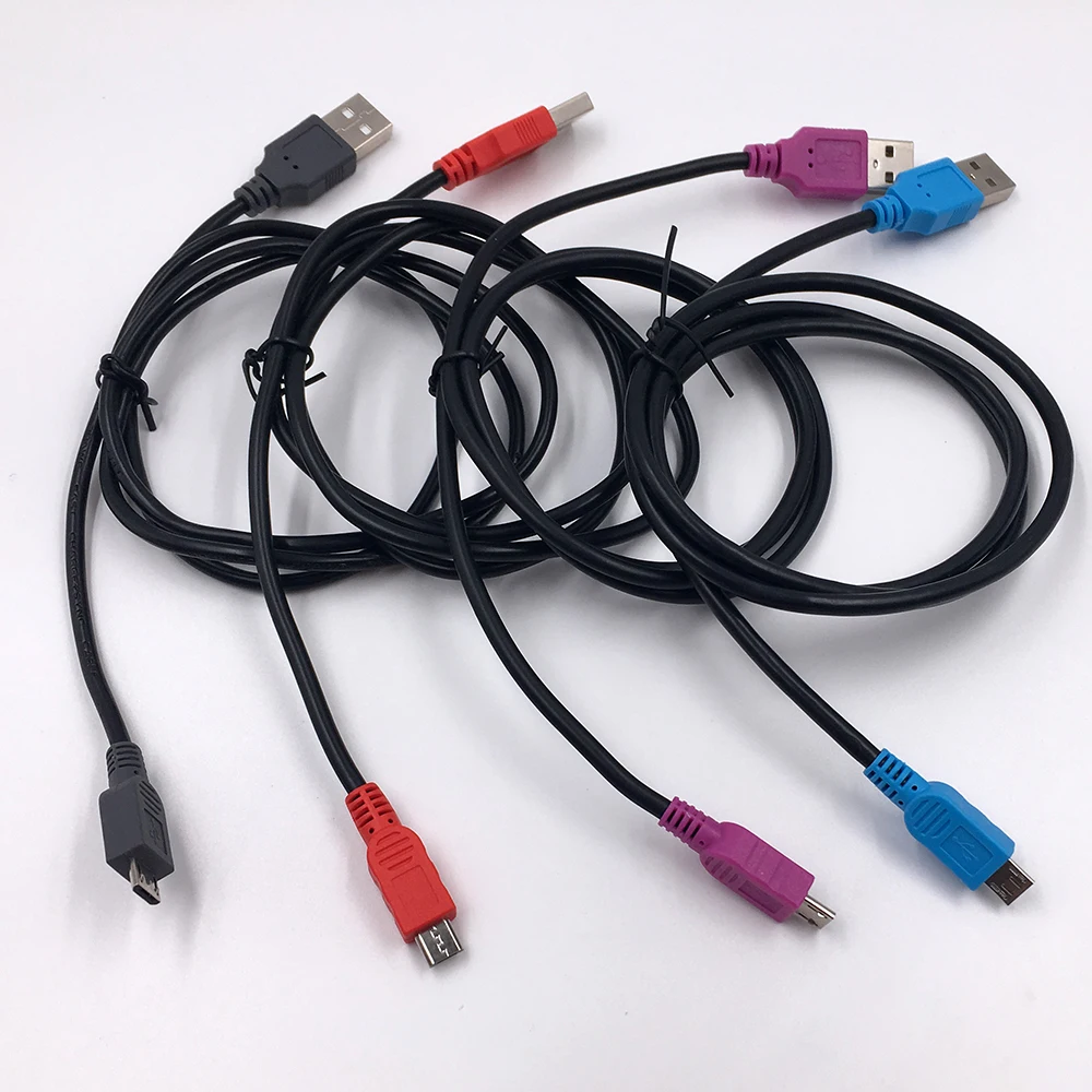 1m 1.5m 2m 3m universal PVC customized length android mobile phone charge micro USB cable bulk for wholesale - ANKUX.COM