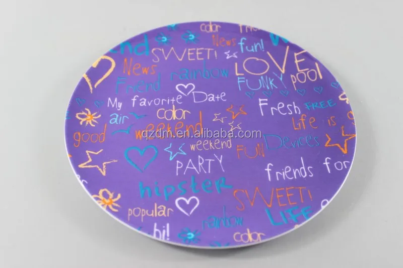 Factory Supply Melamine Dessert Plate Cake Dishes