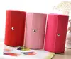 Round velvet jewelry box