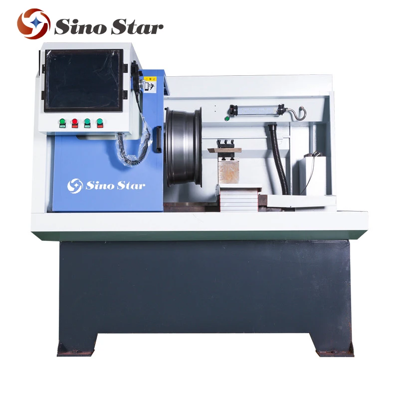 Auto Feeding Fiber Cnc Wheel Lathe Milling Cutting Machine Alloy Wheels