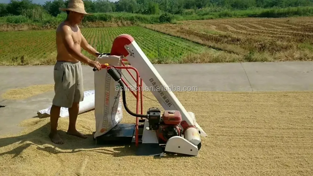 Automatic Bagging Machine Self Propelled Grain Collecting Rice Wheat
