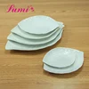 New design leaf shaped plate quality ceramic creative tableware