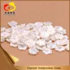 Unique carving white mop stone sea shell flower