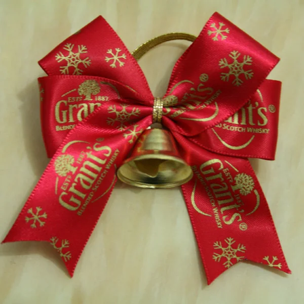 Customized Printing Decoration Ribbon Bows Neck Wine Bottle Bow Tie