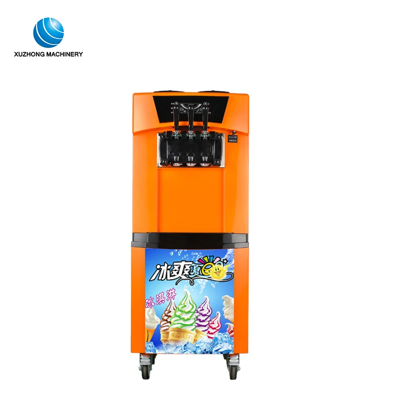 3 Flavors Automatic Ice Cream Machine Soft Serve Ice Cream Machine