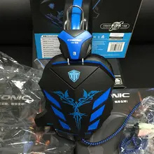 Hot style CD-618 blue with no light computer Speakers Head-mounted game Speakers headphones with microphone Earphones Headphones