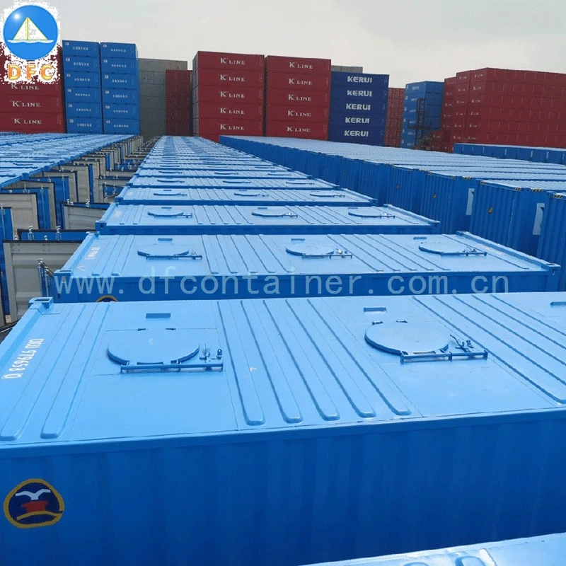 20ft Bulk Ocean Shipping Containers With End Discharging Door For