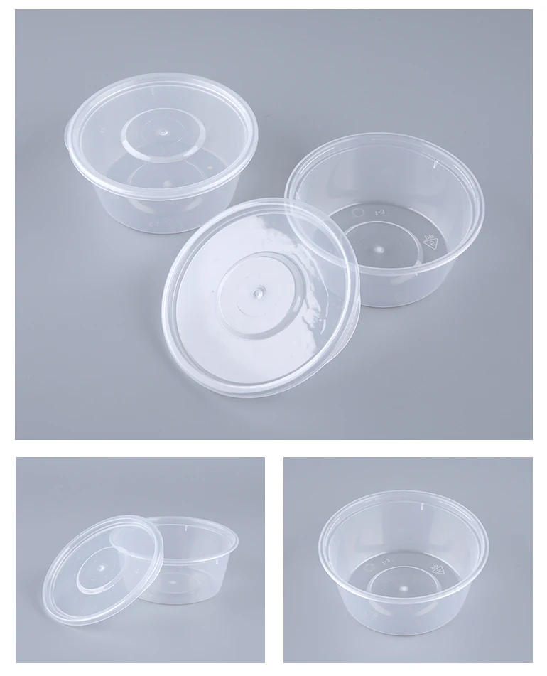 Restaurant Disposable Lunch Soup Bowl Food Plastic Meal Prep Containers