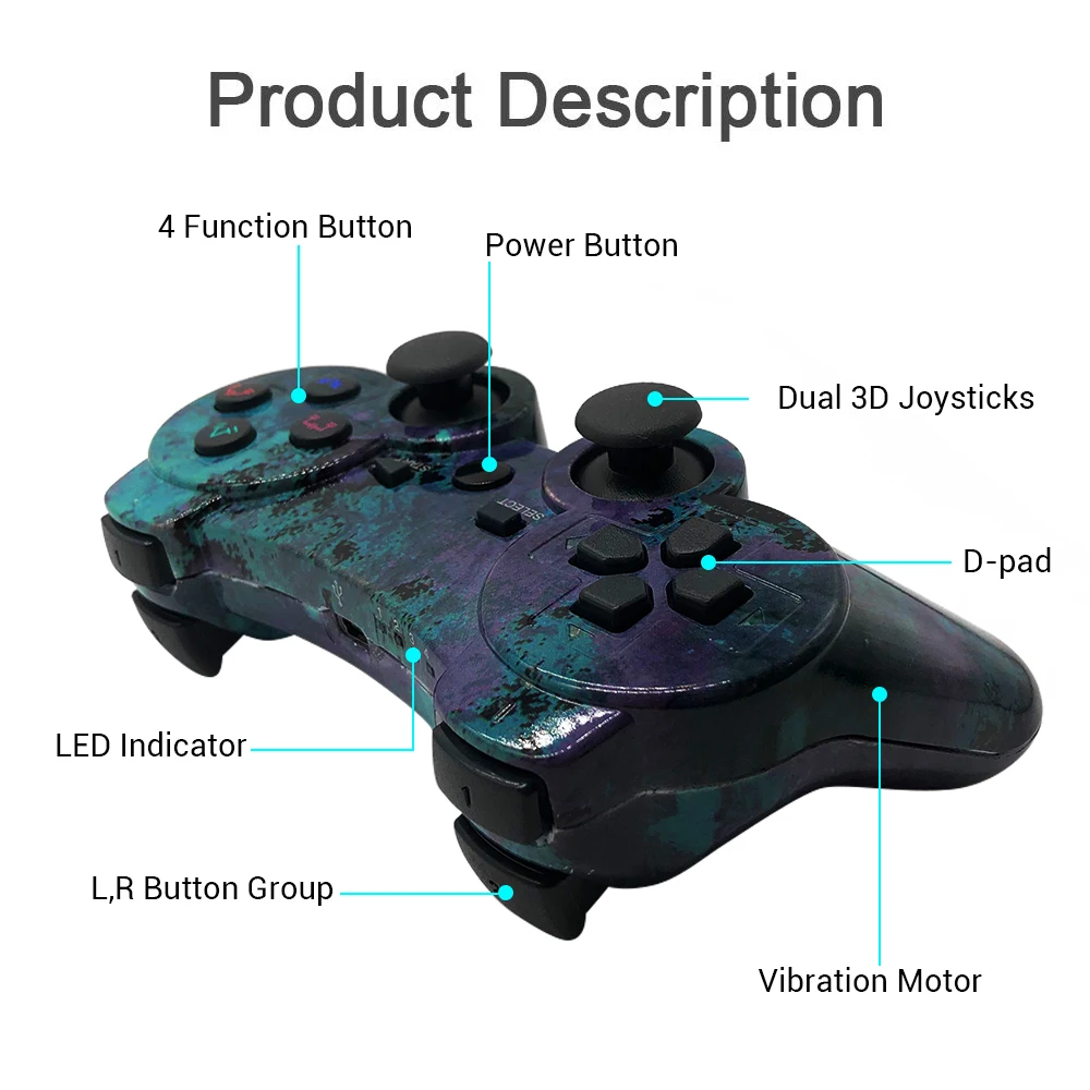 Controller vibration. Геймпад ps3 в коробке.