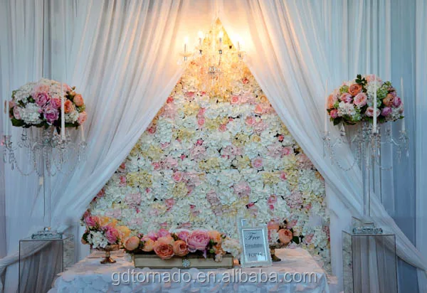 教会のイースターデコレーションのための結婚式の装飾的な人工バラとアジサイの花の壁 Buy 造花壁の装飾 壁掛け人工花 人工花販売のための Product On Alibaba Com