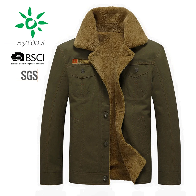 jaqueta com forro de lã