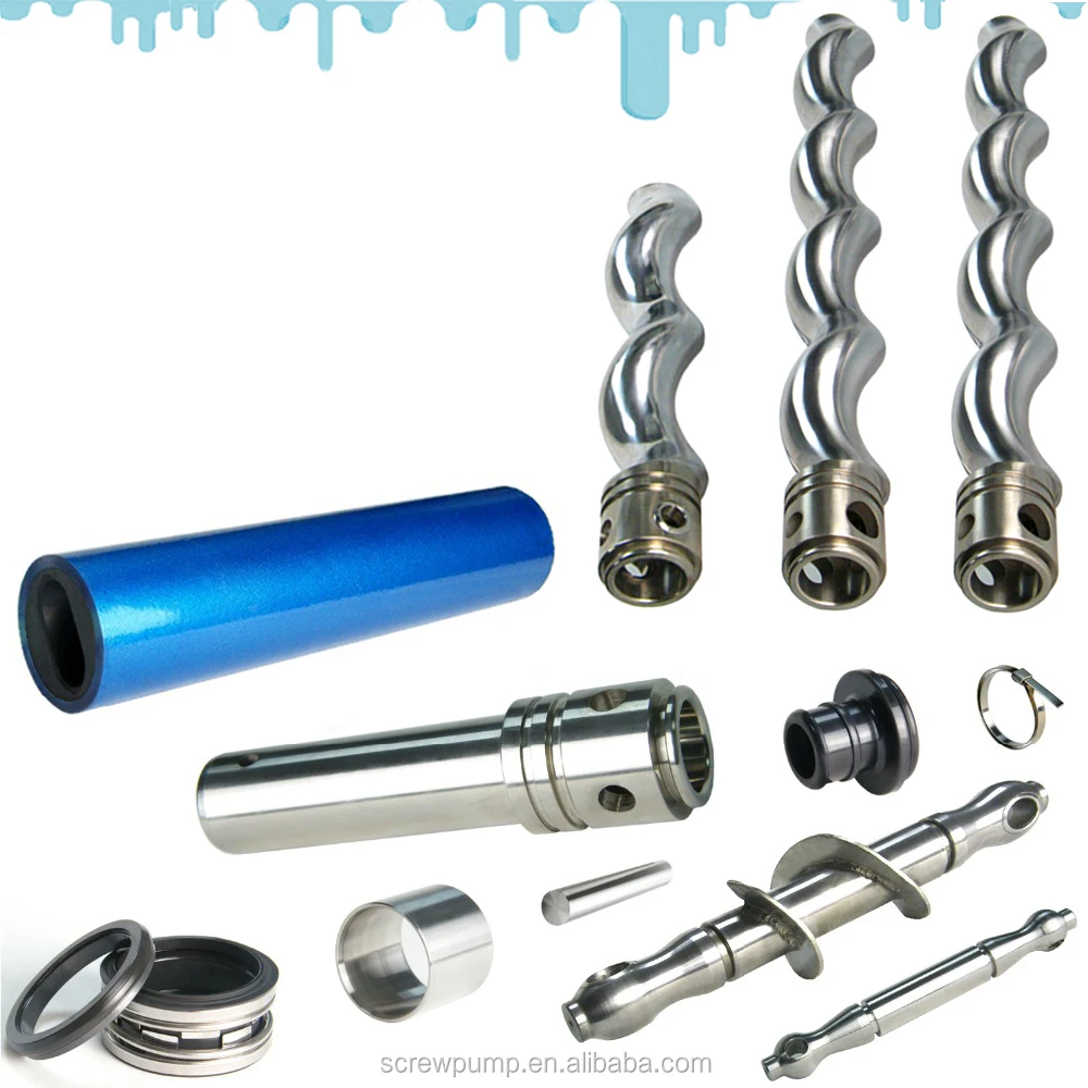 
single Screw pump Stator ,Rotor ,Coupling Rod ,Drive shaft ,Guide bush,Rubber Sheath, Retaining sleeve 