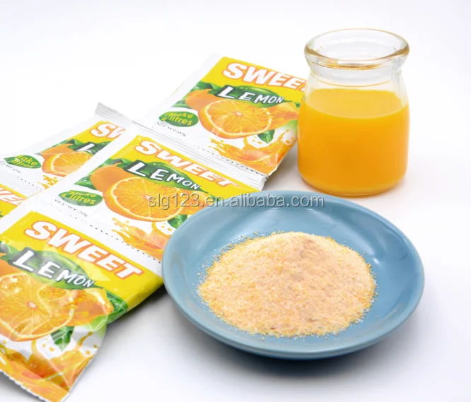 20g Instant Sweet Pop Drink Juice Powder Mango Orange Lemon Fruity