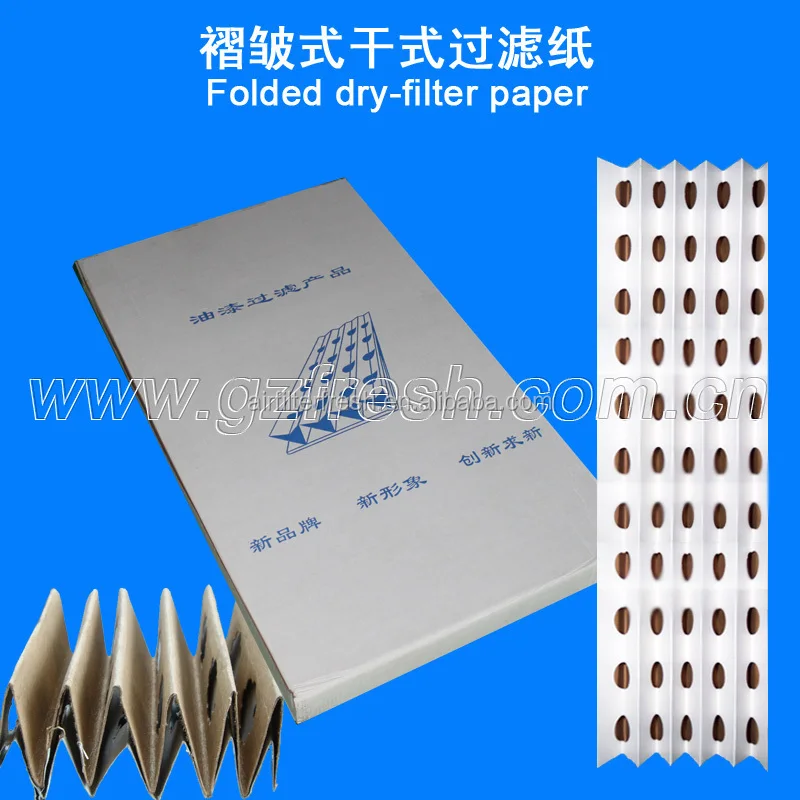 Folded Paint Spray Booth Filter Media Paper (manufacture) Buy Folded