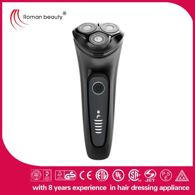 Patented design 3D triple smart blades eletric shaver IPX7 waterproof electric razor