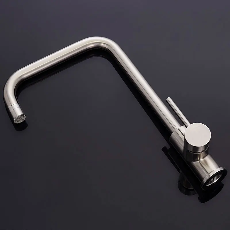 Saudi Arabia cheap prices hot sale projects single handle stain rotary kitchen sink faucets