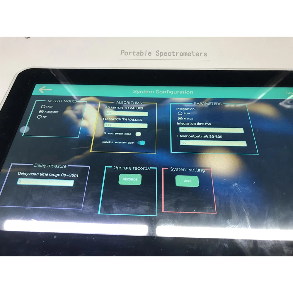 Dtr3010 2001100nm Handheld Fiber Raman Spectrometer Spectroscopy