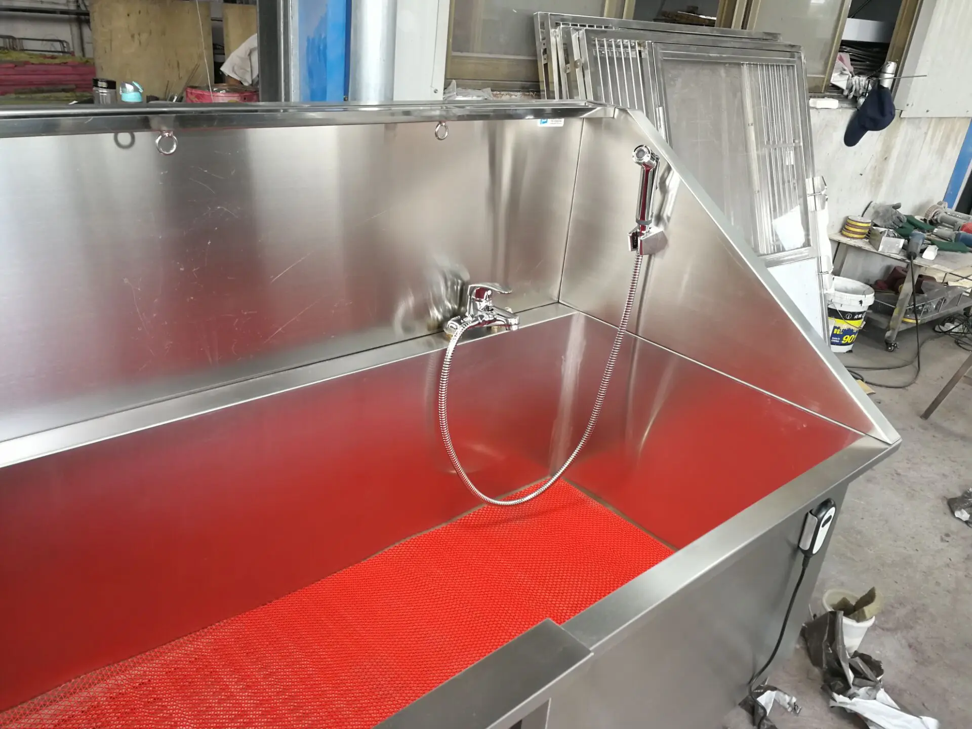 Pet Equipment Stainless Steel Electric Lift Dog Grooming Bathtub For