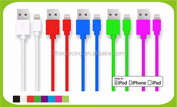 Mfi Certified 3ft 1m Flat Pinout Usb Extension Cord For Iphone 6 Cable