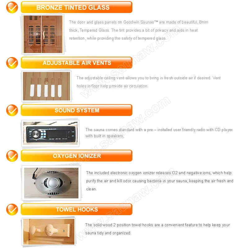 far infrared sauna room Home slim sauna GW-401