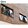 Customize Ce Certificate Brush Black Aluminum Awning Windows