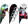 High Quality Custom Logo Doublde Side Printing 3D Car Window Teardrop Flag For Car Promotion