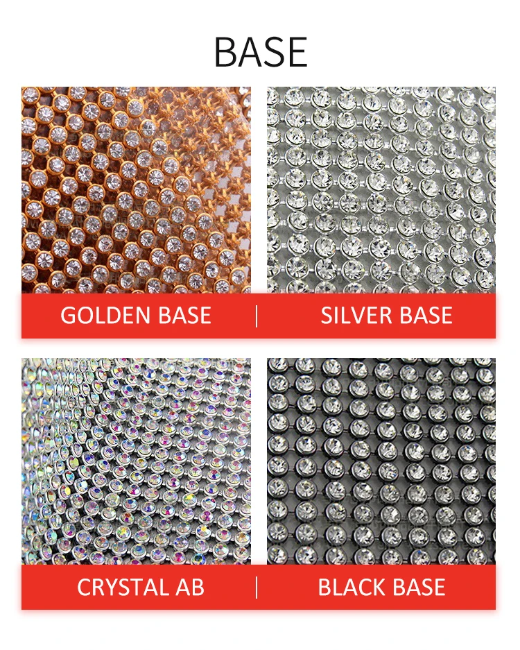 Rhinestone Mesh Fabric