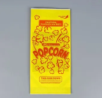 microwaveable paper bag popcorn pouch