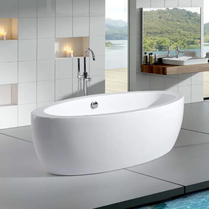 Trading business ideas DM-859 White Deep Sitting small acrylic portable bathtub