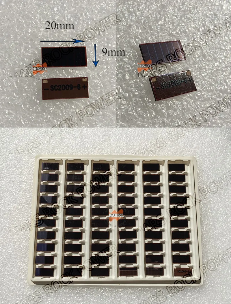Solares de Silício Amorfo de Película Fina para o Interior do Produto Ito de Células Luz Vidro Calculadora Brinquedos 0-1.5 Bateria 20x9mm 2.2 v 25ua Dim High Quality Renovação da Casa