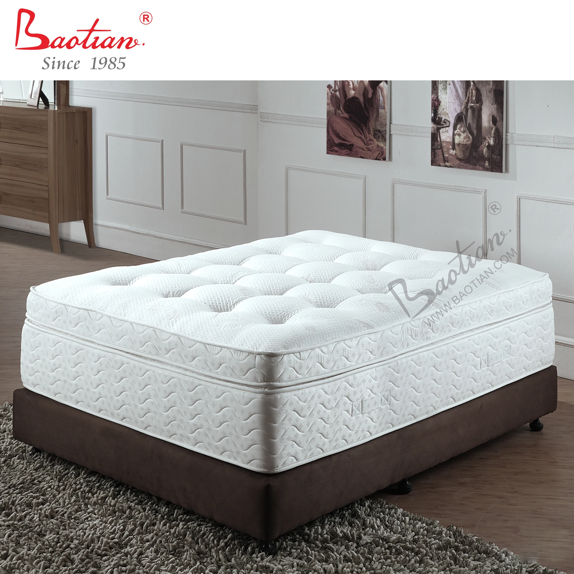 Bedroom Furniture Memory Foam Mattress Pocket Spring Pillow Top 5