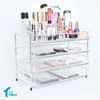 Idea Product 2017 Countertop Makeup Organizers, 4 Layer Cosmetic Drawers, Acrylic Eyewear Display