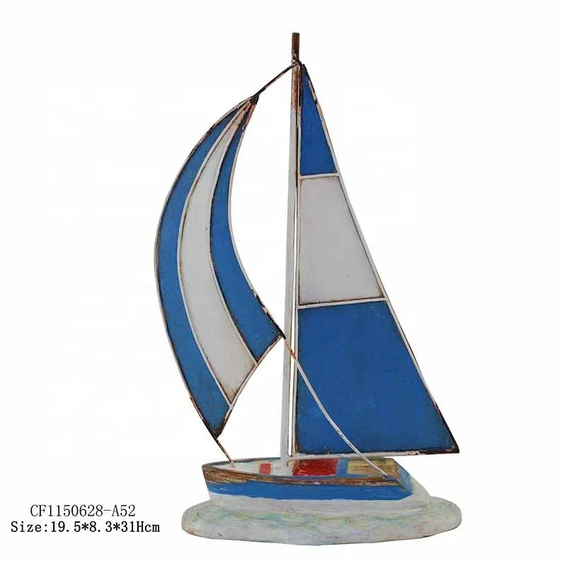 Resin sailboat decor pirate ship model  hand painted sailing ship model manufacture