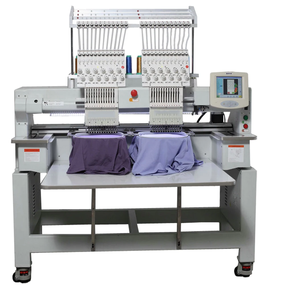 T Shirt Computerized Two Head Embroidery Machine Price - Buy Two Head