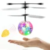 Christmas toy LED Flash Flying Ball Helicopter With Sensor Colorful Flash Disco ball Remote Control Toy As Gift