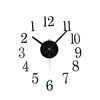 Elliptic digital decorative diy 3d acrylic wall clock