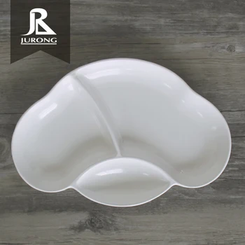 High Quality Plastic Food Serving Melamine Divided 3 Compartment High Quality Plastic Food Serving Melamine Divided 3 Compartment Dinner Plates
