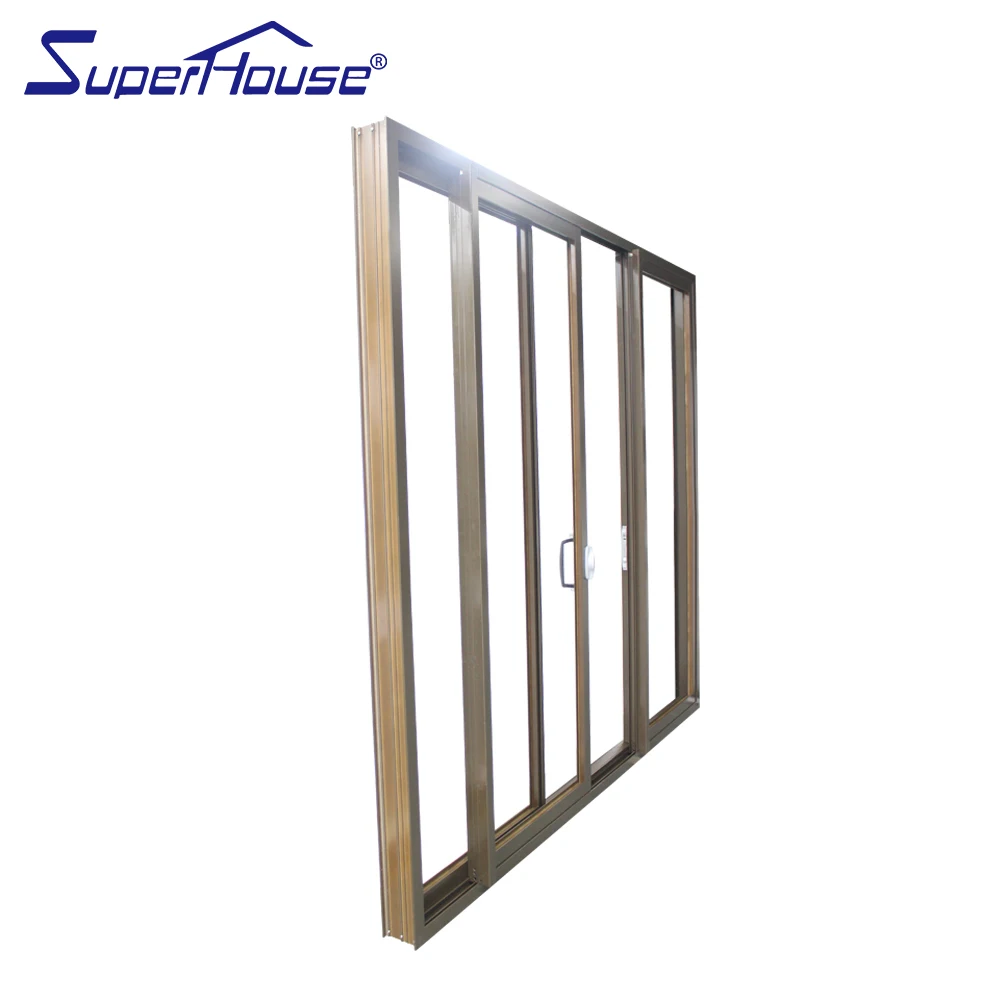 USA standard glass sliding door system heavy duty aluminium sliding door
