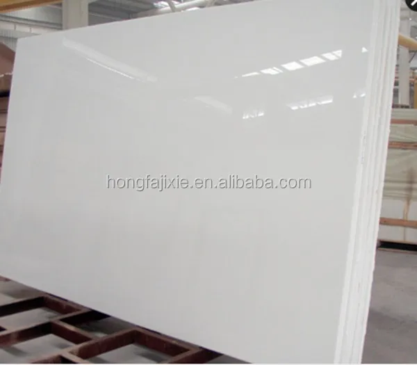 pure white quartz stone slab3