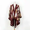 Autumn and winter scarves women 's travel shawls Acrylic cashmere national wind fork thicken cloak scarf