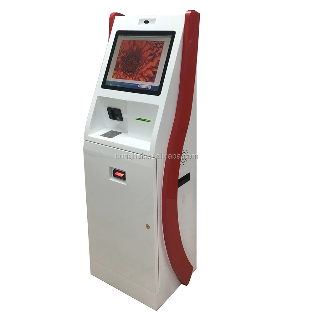 Touch Screen Automatic Ticket Dispenser Kiosk With 150 Pieces Card