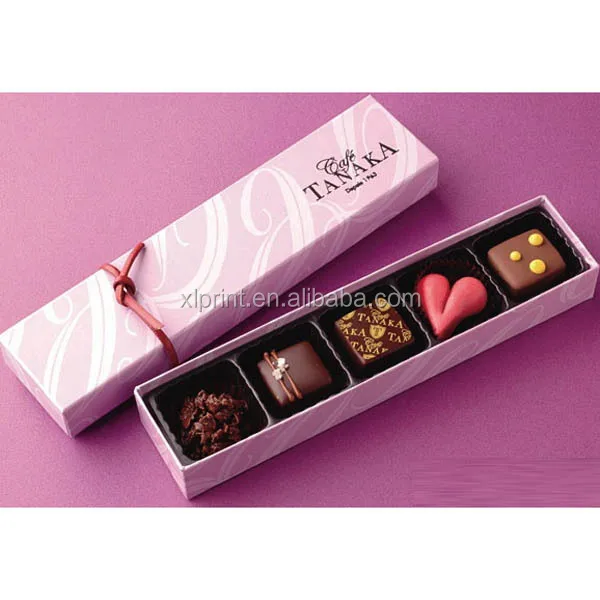 Luxury Custom Printed Chocolate Packaging Box With Paper Insert